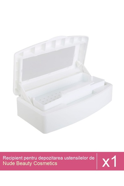 Makeup Set 1x Recipient pentru depozitarea ustensilelor de manichura dupa ste...