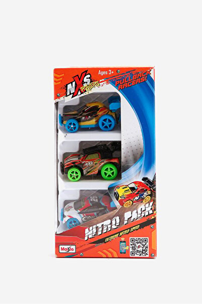 Maisto NXS Racers Nitro Pack 6 L x 3 H x 3.5 W cm, Blue Combo