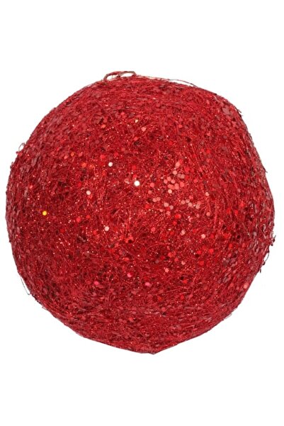 Goliat Christmas Globe, sisal, red, 15cm