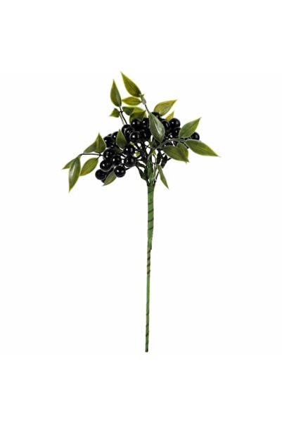 Goliat Ramură decorativă cu fructe negre Goliat, 34 cm