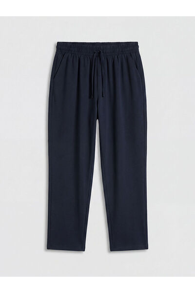 LC Waikiki Nevavm Women's Linen Blend Trousers with Elastic Waist