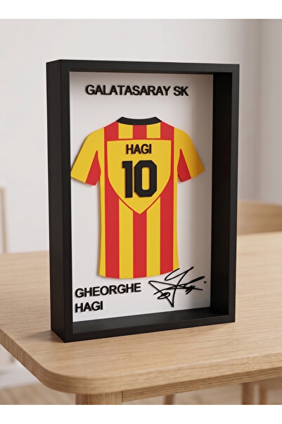 Riva Self Hagi 10 Numara Galatasaray Temalı 3D Dekoratif Çerçeve - Masa Üstü ...