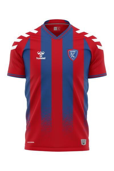 hummel Kardemir Karabükspor Çizgili Forma 25/26 Tek Üst