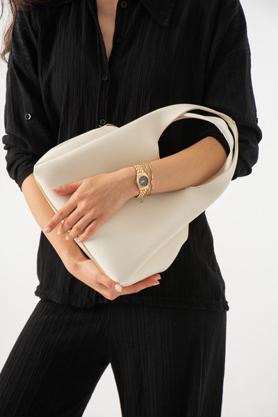 Night June Model Light Mink Women's Hand and Shoulder Bag