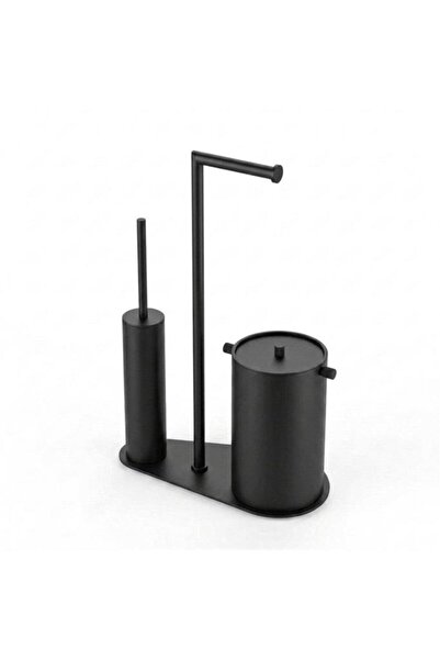 kobos Nova WC Set Çöp Kovası 5L Mat Siyah
