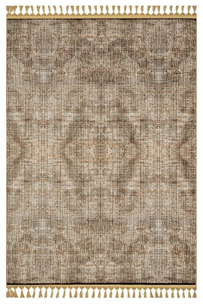 halinet Halı.Net Mink Ethnic Bohemian Washable Non-Slip Living Room Carpet Mv...