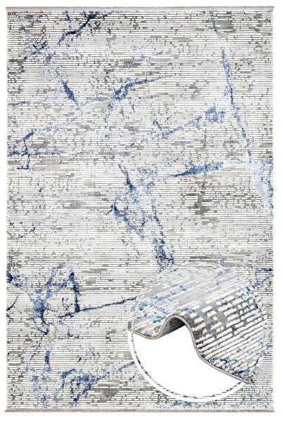 halinet Halı.Net White Modern Washable Non-Slip Living Room Carpet Artemis-Ar...