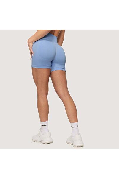 GymBeam Pantaloni scurți NEO fără cusături pentru femei Sky L