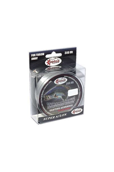 CAPTAIN Tanako Surf 300mt Monofilament Misina Beyaz Standart-0.30 MM
