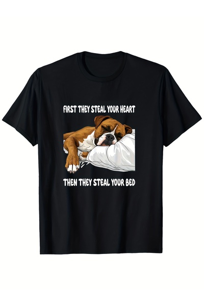 yiou trendy clothing Female boxer dog graphic T-shirt