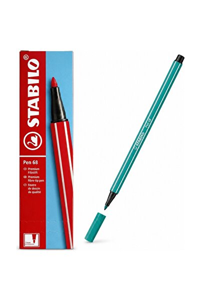 Stabilo Pen 68 Turquoise Blue 68/51 Pack of 10