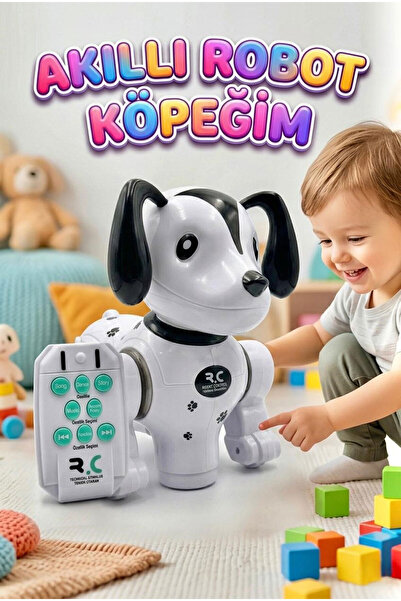 Tıfıl Toys İnteraktif Akıllı Robot Köpek - LED Işıklı, Şarkı Söyleyen ve Dans...