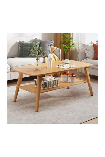 Other Τραπέζι σαλονιού Komela I mdf σε φυσική απόχρωση 100x48x45cm