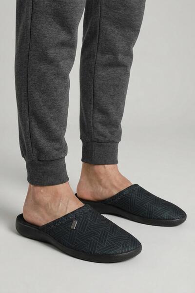 GEZER 14356 Men's Daily Winter Home Carpet Guest Slippers