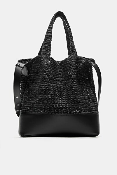 Pull & Bear Örgü shopper çanta