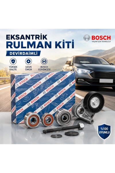 Bosch EKSANTRİK RULMAN KITI(DEVIR DAIMLI) CRAFTER CKUP CAAA CAAB CAY A4 A5 A6 Q5 GOLF VI T6 LEON OCTAVIA SUPERB CADDY III AMAROK 1.2 1.6 2.0 2.0TDI 07>