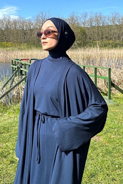 Ceylan Otantik Navy Blue Viscose Bone