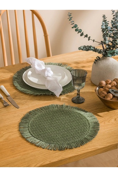 LC Waikiki LCW HOME Yeşil Hasır Supla Seti 2'li 39 Cm
