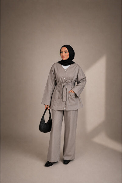 FREYA MODA طقم سترة وبنطلون للحجاب
