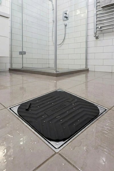 Buffer ® Siyah Kare Evye Gider Koku Önleyici Silikon Mat – Lavabo Süzgeç ve Haşere Engelleyici