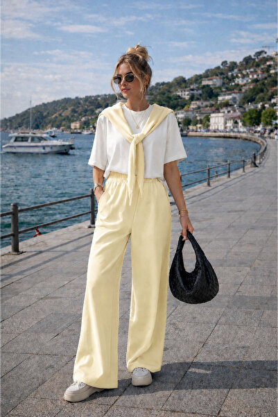 legends butik Γυναικείο Σετ από Ύφασμα Modal – Μπλουζάκι με δέσιμο μπροστά & ...