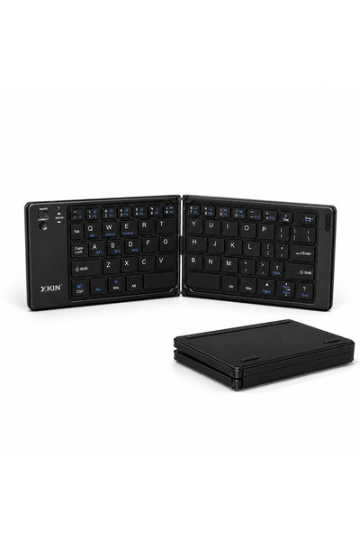 XKIN Katlanabilir Bluetooth Klavye Şarjlı Kablosuz Telefon Tablet Uyumlu Stan...