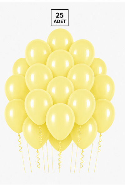 Balonsan بالون ماكارون أصفر 25 قطعة