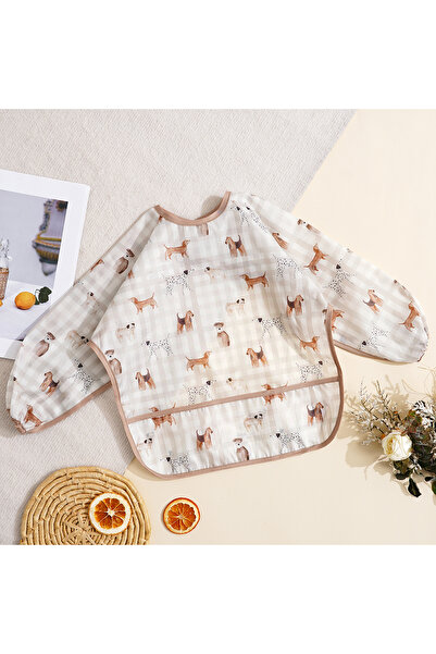 Choice23 SMT2104-CC160 Elinfant 1 قطعة مريلة بأكمام طويلة، مريلة تغذية مقاومة...