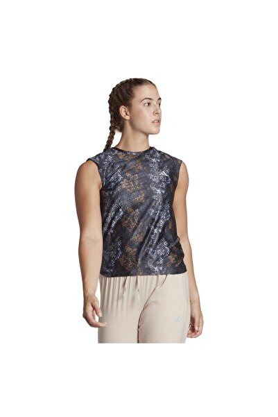 adidas Womens Sleeveless Fast AOP Tee M