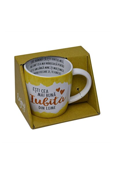 Bobo Cană de porțelan „Ești cea mai bună iubită din lume”