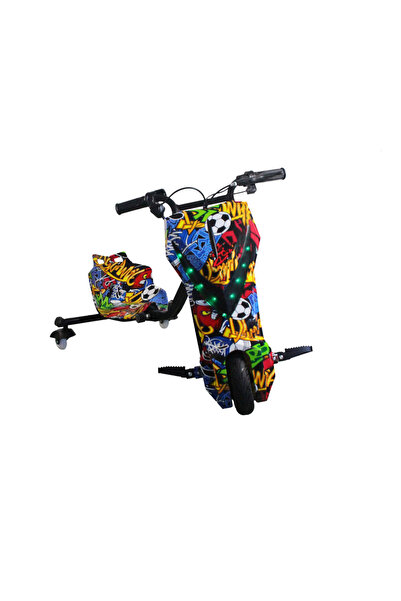 Prime Deals Tricicleta electrica pentru drifturi 360, motor 350W, 10KM/H, 4400mA