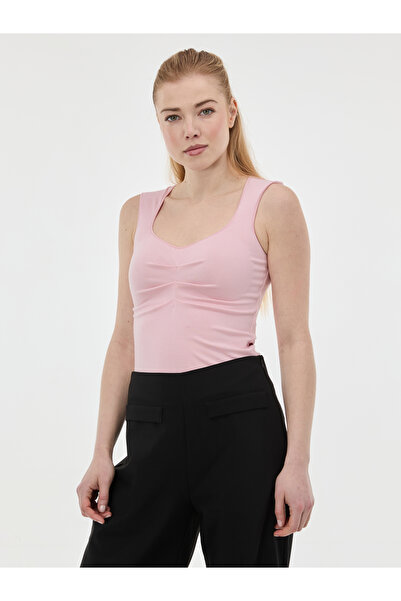 ORSAY Light pink women's ruched tank top