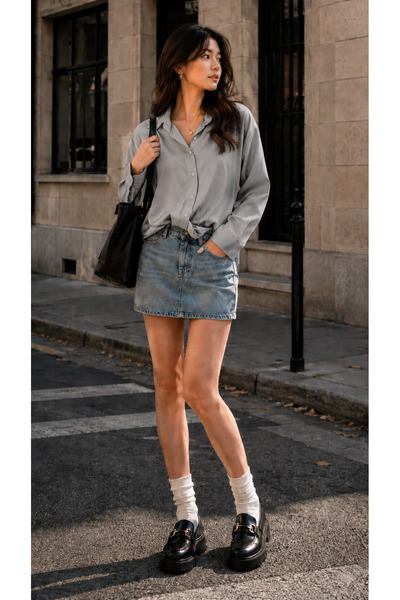 Get Crazy Ženska široka košulja dugih rukava, oversize model