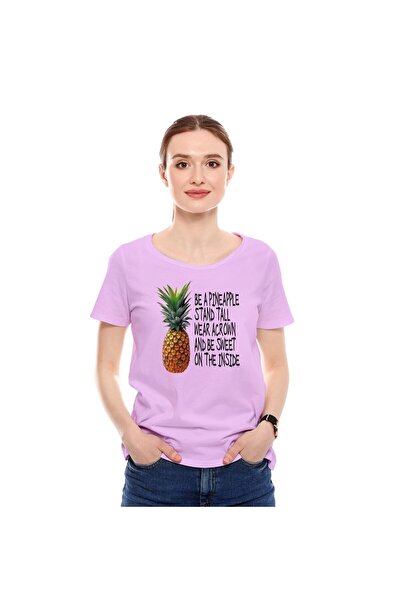 not Men's Printed Design T-Shirt (Be A Pineapple)| Round Neck Regular Fit T-s...