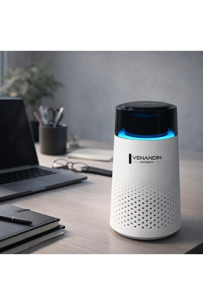 Venandin Aeria Go HEPA Filtreli Negatif İyonlu Araç İçi ve Masaüstü Mini Hava Temizleyici USB Type-C