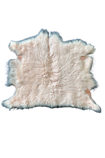 ln leather جلد خروف حقيقي طويل الشعر - 50 × 40 سم، جلد خروف صغير الحجم للزينة