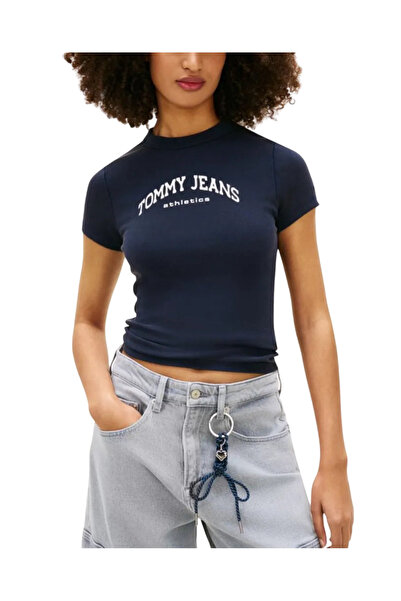 Tommy Hilfiger Γυναικείο Slim Varsity T-shirt Navy Μπλε Tommy Jeans DW0DW2230...
