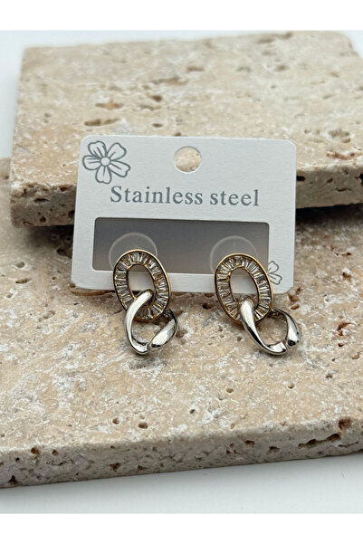 Bozhi Steel Earrings Business Woman Style Stylish Gift