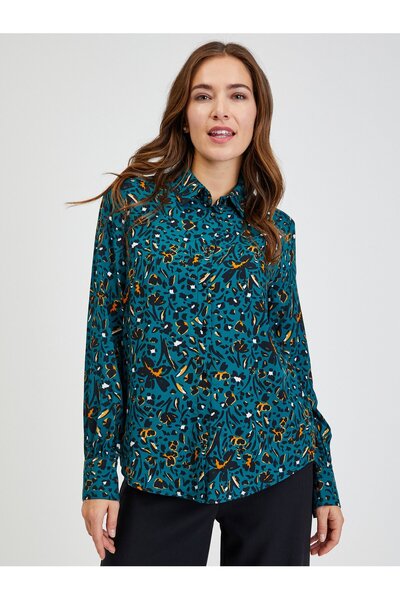 ORSAY Blue-green women's patterned shirt