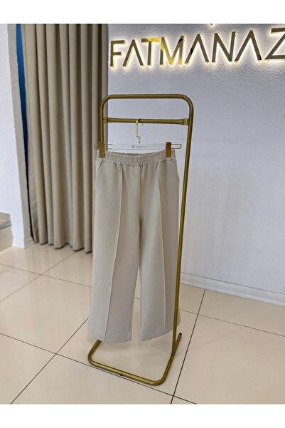 Fatmanazcam Bilek Boy Scuba Pantalon Bej