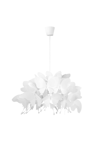 Light Prestige Farfalla White Acrylic Butterfly Pendant Ceiling Lamp Ø50cm 11...