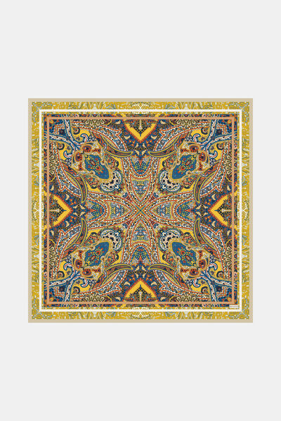 Vakko ŞAL DESENLİ TWILL İPEK EŞARP