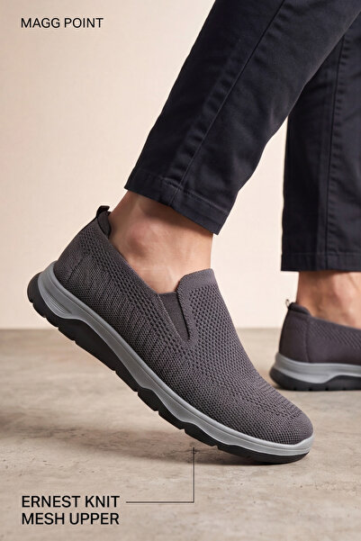 Liarca Ultra Light Breathable Smoked Gray Slip-On Sneaker Casual Comfortable ...