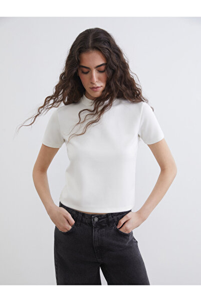 LC Waikiki Tricou de damă cu guler tip pâlnie