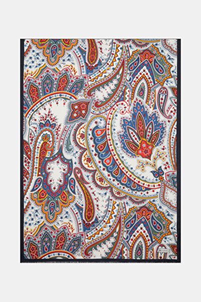 Vakko ANTRASİT ŞAL DESENLİ KAŞMİR/İPEK ŞAL