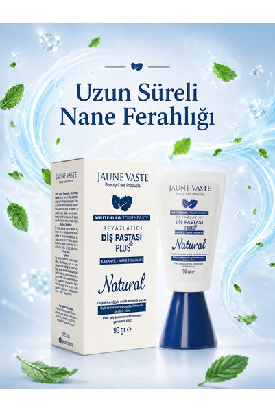 Jaune Vaste Natural Beyazlatıcı Diş Pastası – Karanfil Etkili Günlük Beyazlık Bakımı - Nane Ferahlığı - 90 gr