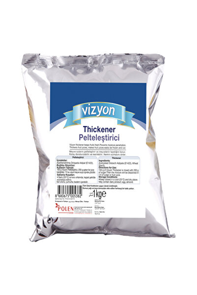 VİZYON Meyve Suyu Kıvam Artırıcı Pelteleştirici Toz 1 Kg