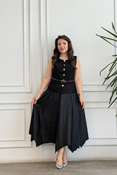 yb yağmur butik Vest Dress
