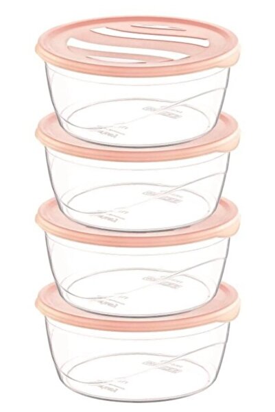 atastore2017 Krizma round storage container 4 piece no:1 royaleks-çnk2153