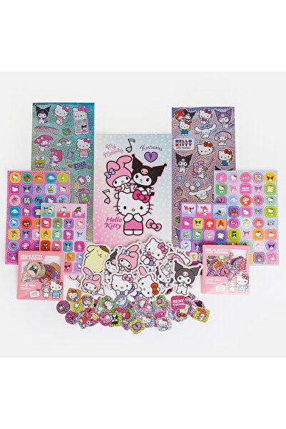 Zumzeria Set de autocolante și caiet Hello Kitty și Prietenii - 500 buc.